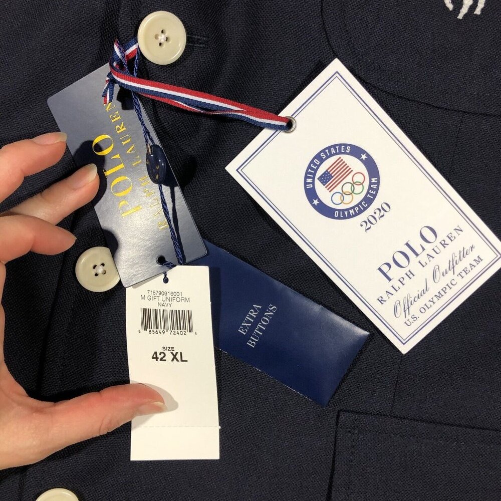 Polo Ralph Lauren Mens USA Olympic Team 2020 42XL Navy Blazer Sport Coat NEW - Picture 10 of 16